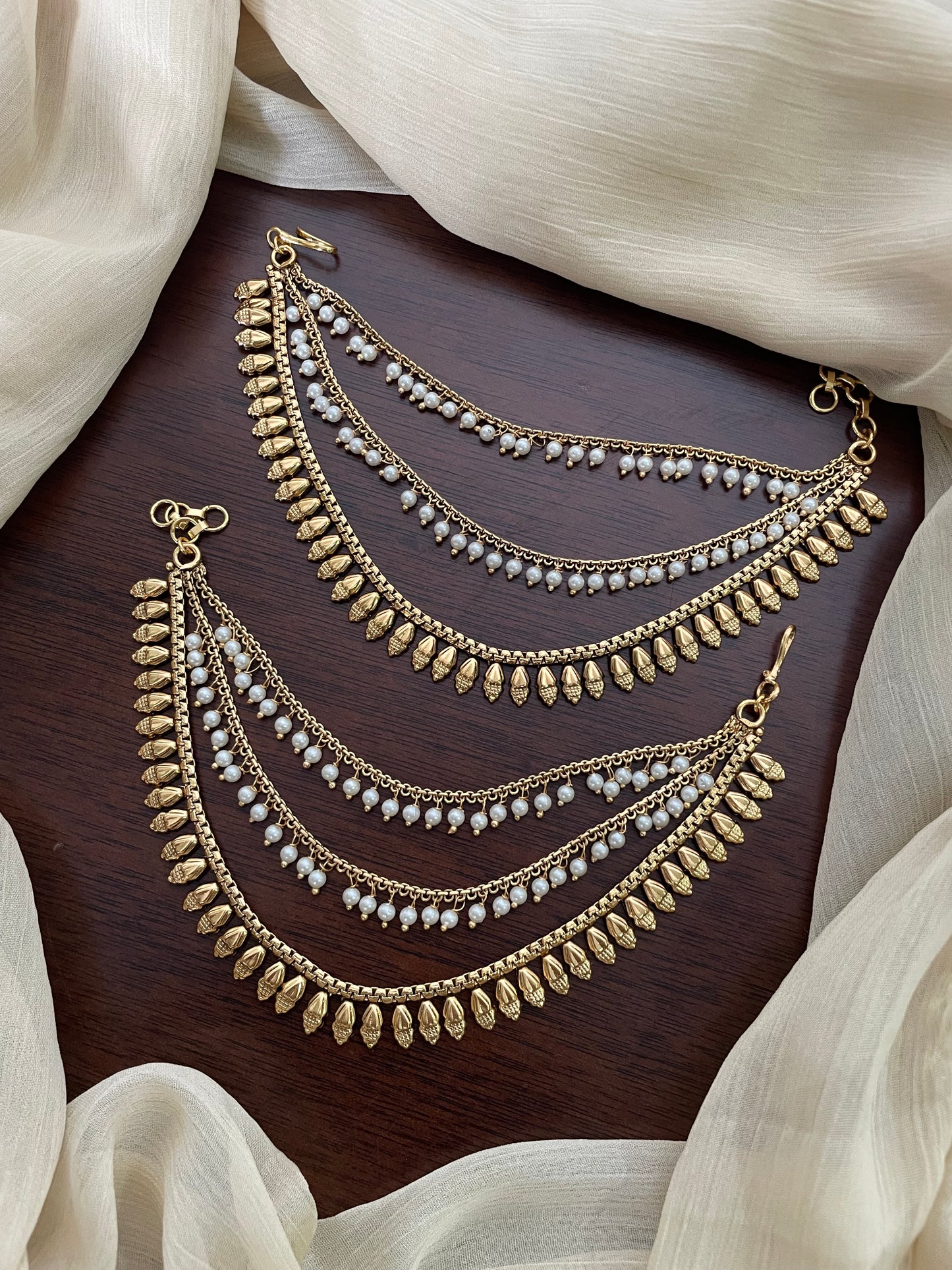 Golden Layered Pearl Mattal - Design G
