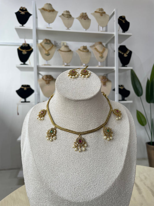 Premium Floral Charms Atigai Set