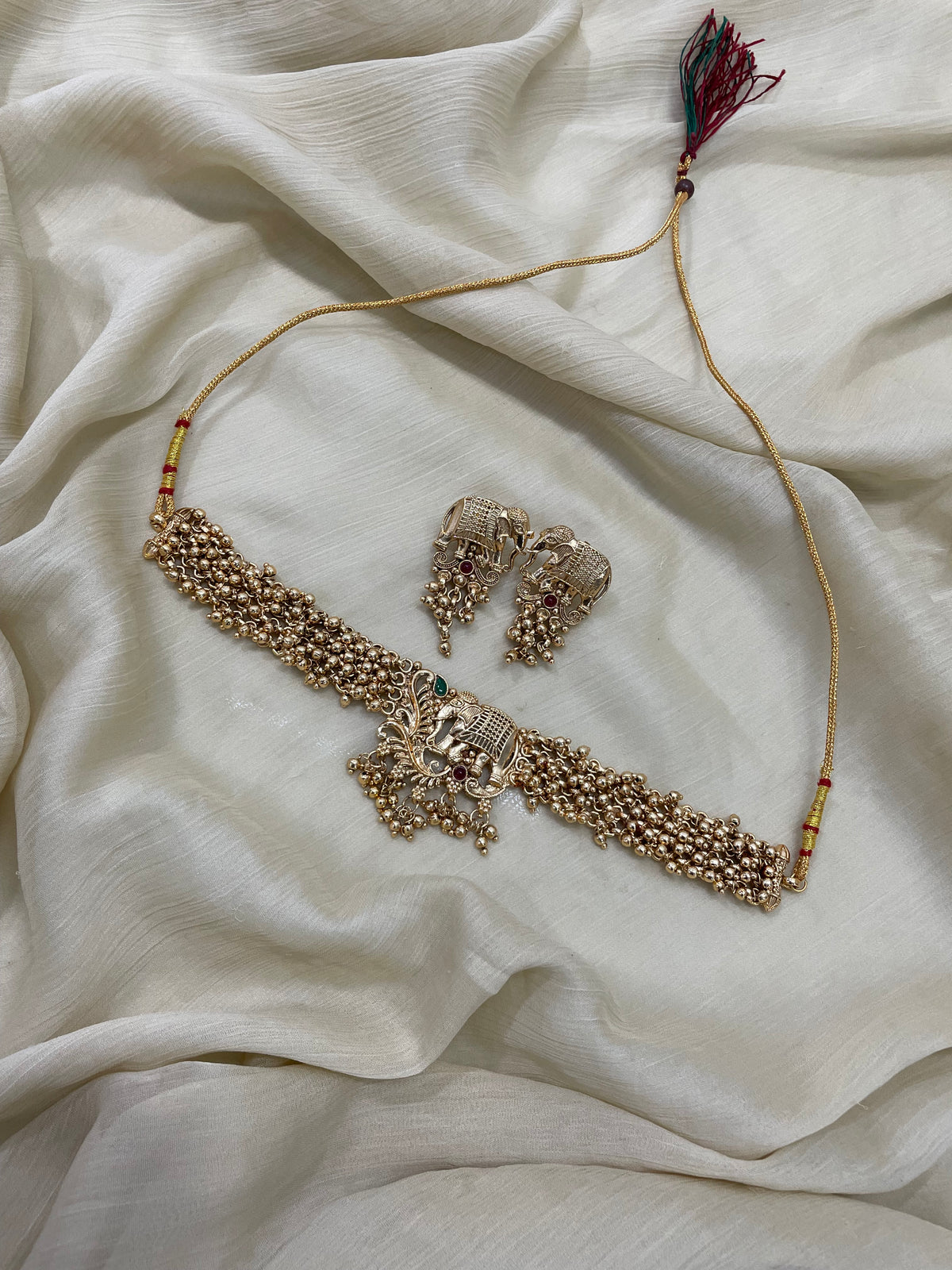Antique Elephant Choker Set