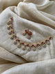 Premium Ad Flower Drop Ruby Necklace Set comes with earrings