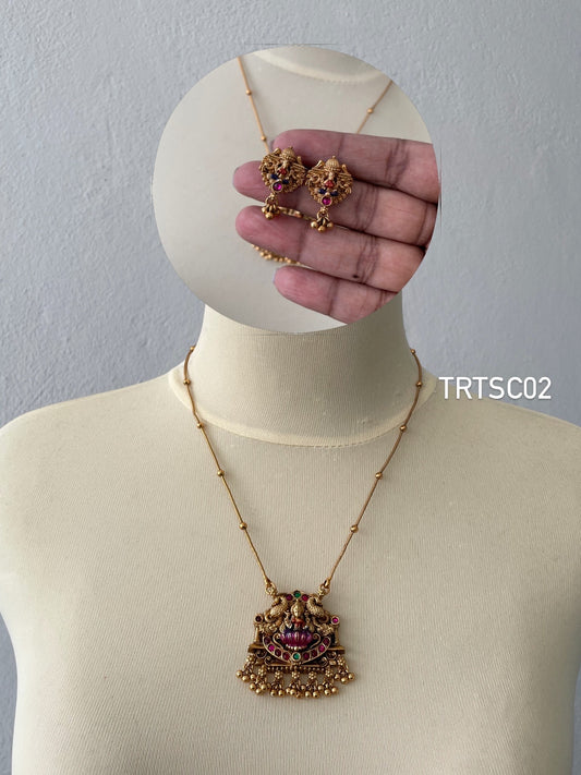 Intricate Temple Design Short Chain (TRTSC02)