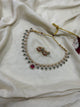 Palakka Necklace Set with Jhumka