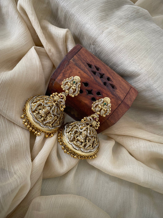 Premium Temple Nakshi Statement Jhumka