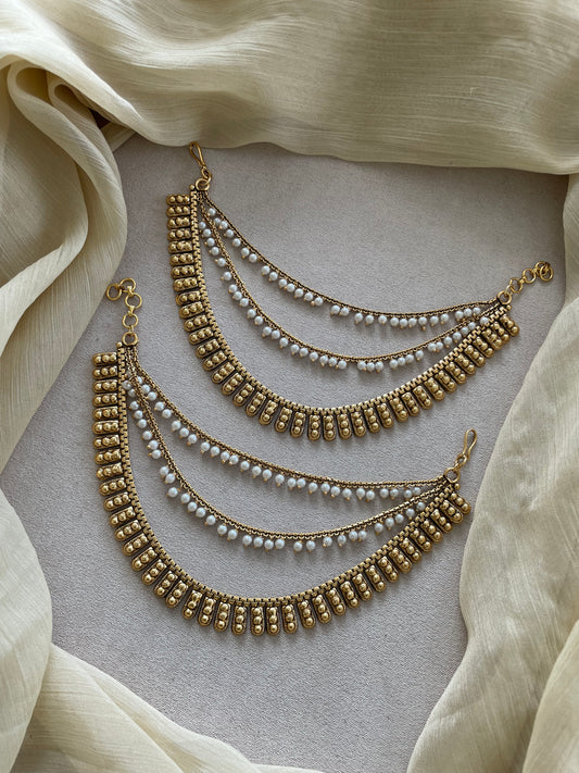 Golden Layered Pearl Mattal - Design E