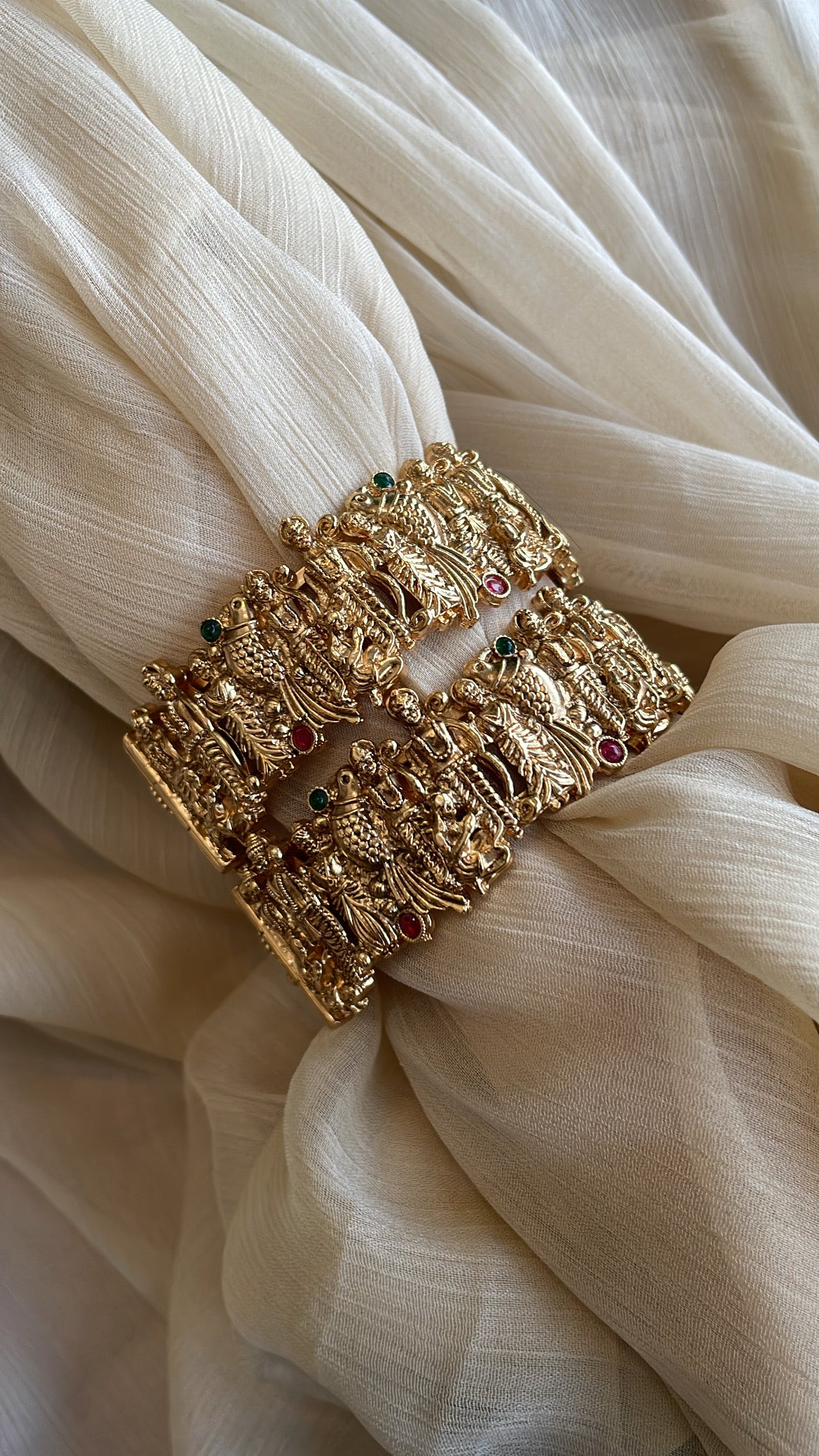 Temple Tales Bangle Collection - Ram Parivar Design
