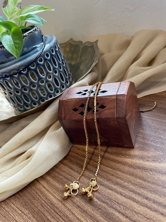Minimalist Brass Anklets