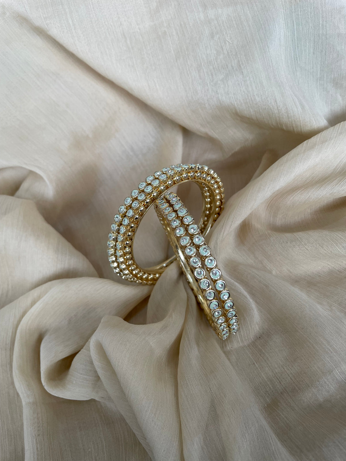 Gold Mint Bangle (4pc)