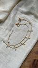 Premium Brass Metal Pearl Drop Anklet