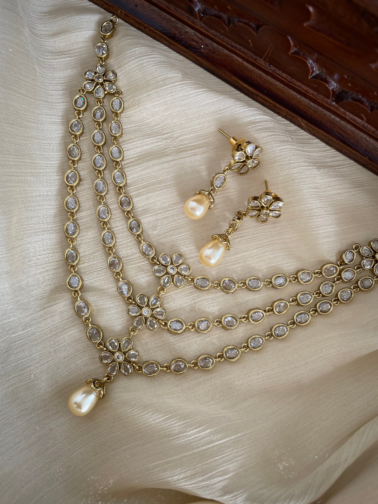 Premium Ad Triple Layer Neckace Set
