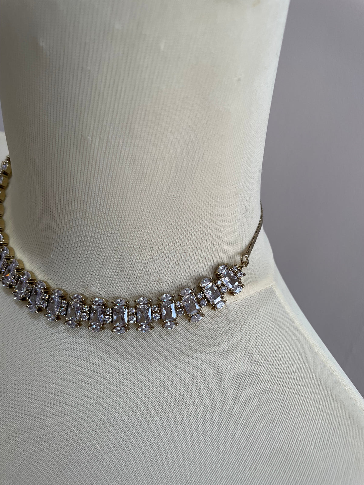 Premium Cz AD Stone Party Wear Necklace Set