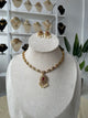 Premium AD Necklace Set (Red)