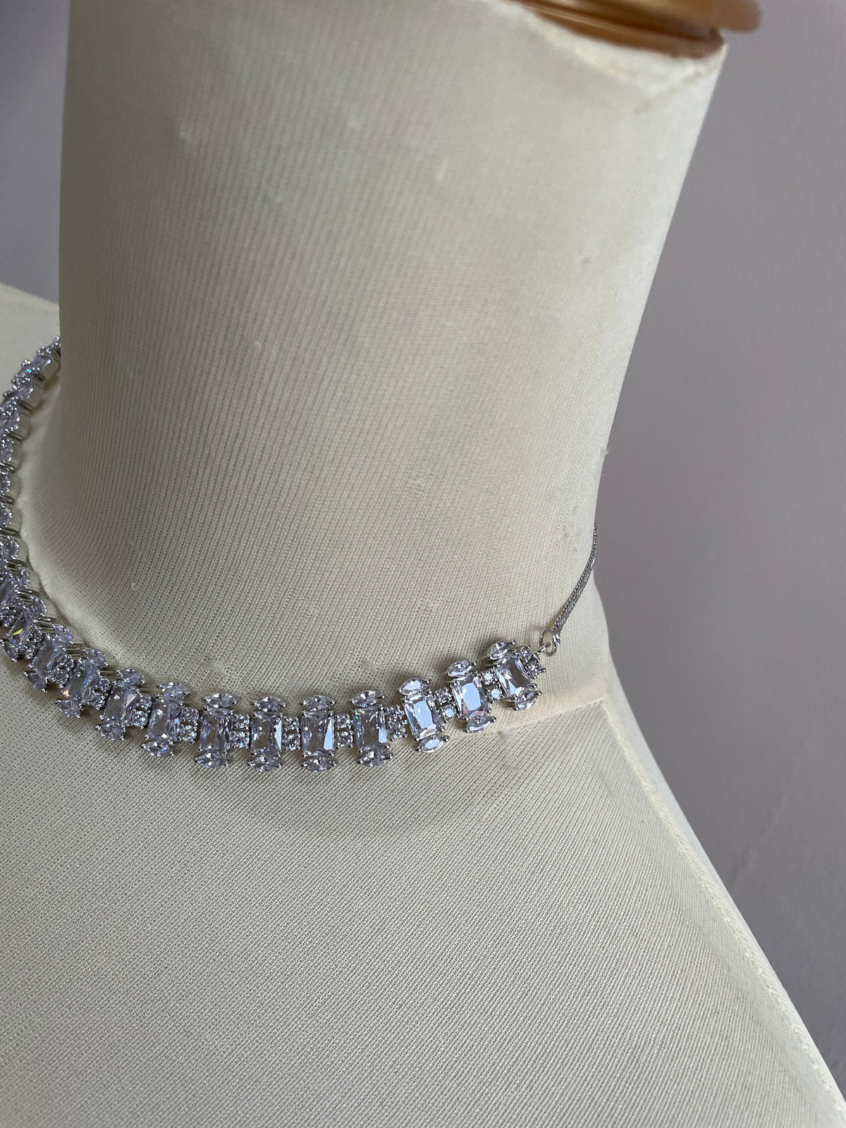 Premium Cz AD Stone Party Wear Necklace Set