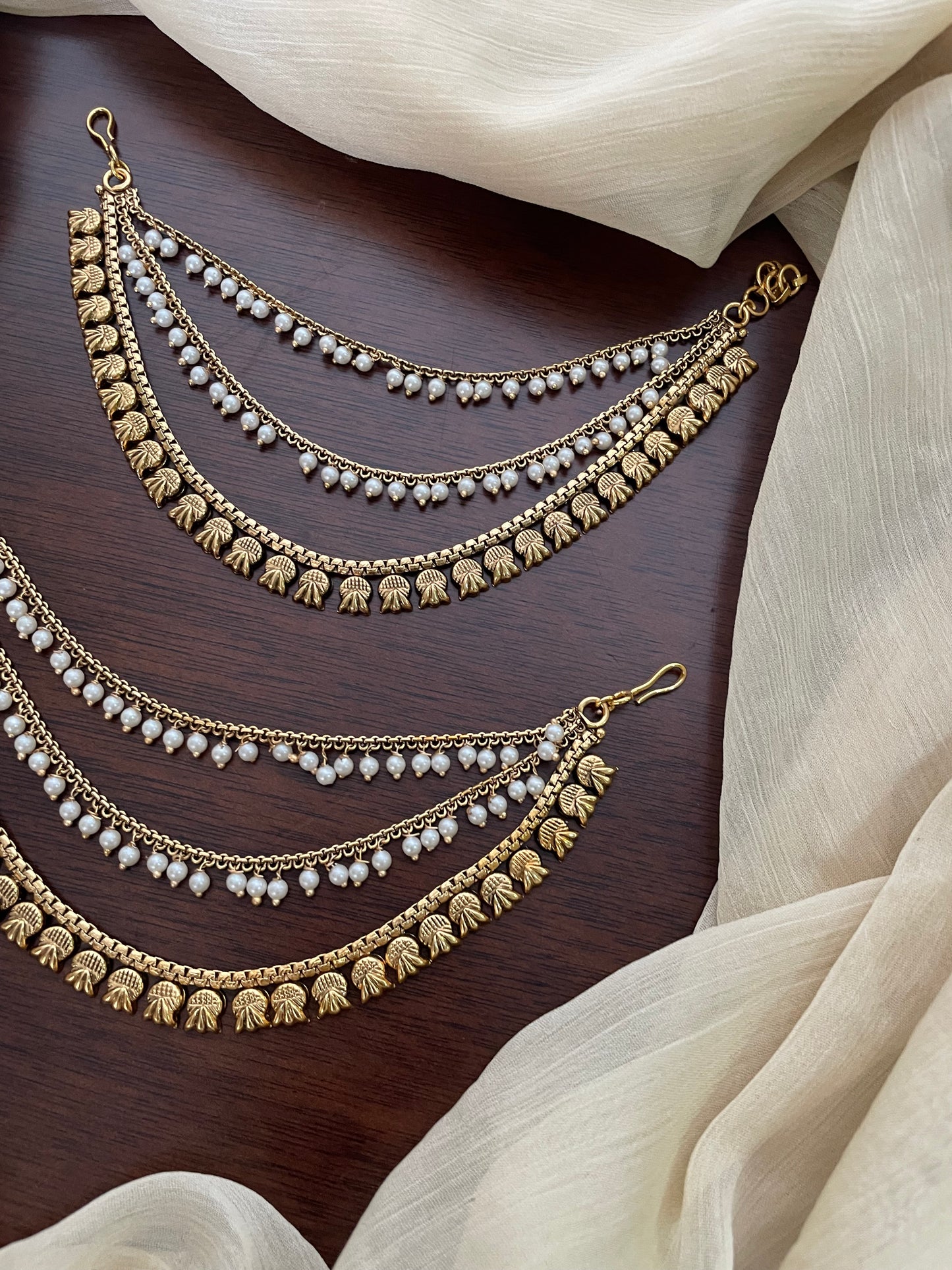 Golden Layered Pearl Mattal - Design H