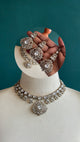 Grand Mehndi Necklace Set With Earrings and Tikka