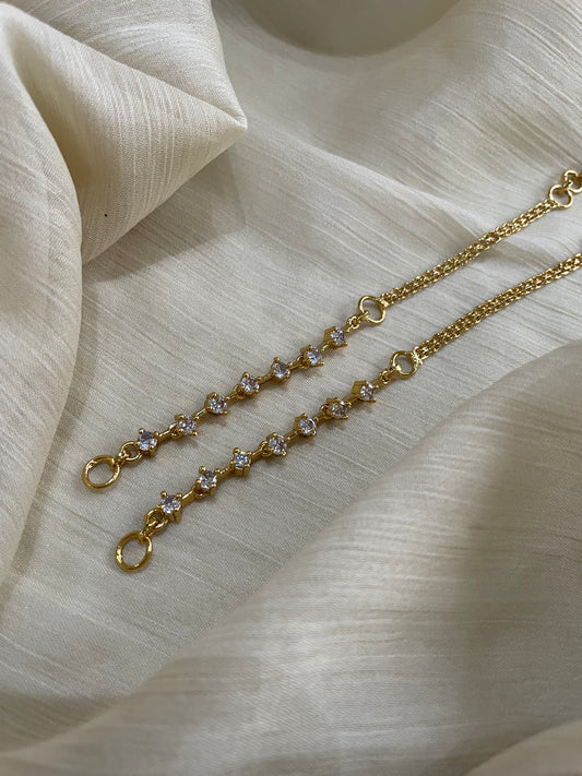 Premium AD Gold Tone EarChain