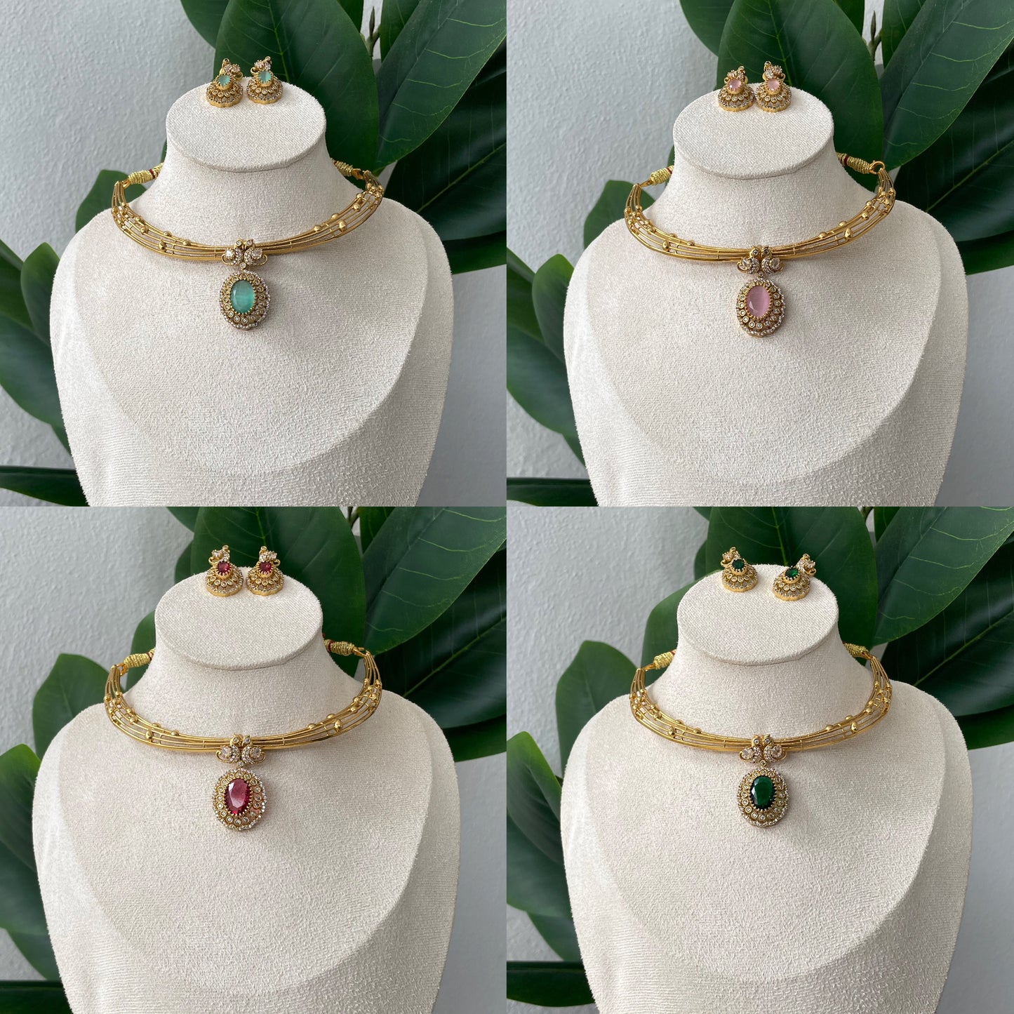 Peacock Ad Hasli Necklace Set