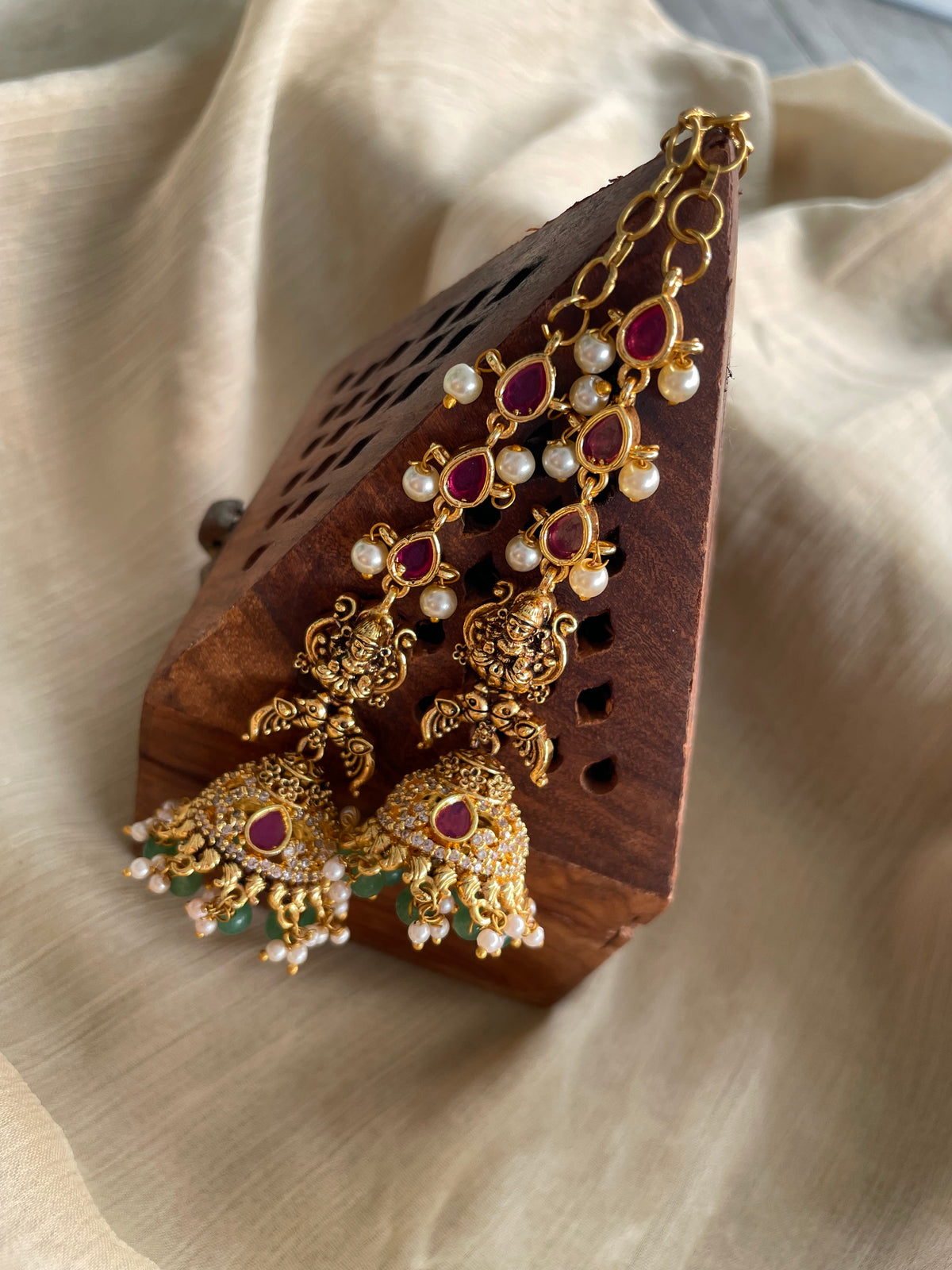Premium Kemp AD Mattal Jhumka - Code: ADKJ07