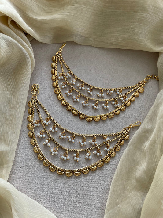 Golden Layered Pearl Mattal - Design C