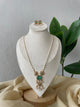 Premium Antique Brass Rice Pearl Mala (Mint)