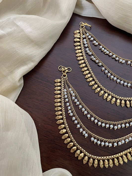 Golden Layered Pearl Mattal - Design G