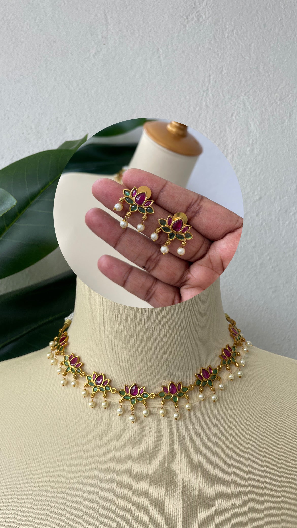 Manjari Pearl Drop Kemp Set