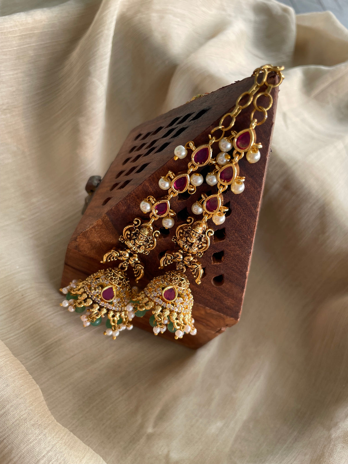Premium Kemp AD Mattal Jhumka - Code: ADKJ07