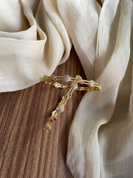 Tarika Orbit - Sleek Minimal Ad Bangles (1 pair)