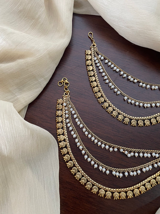 Golden Layered Pearl Mattal - Design H