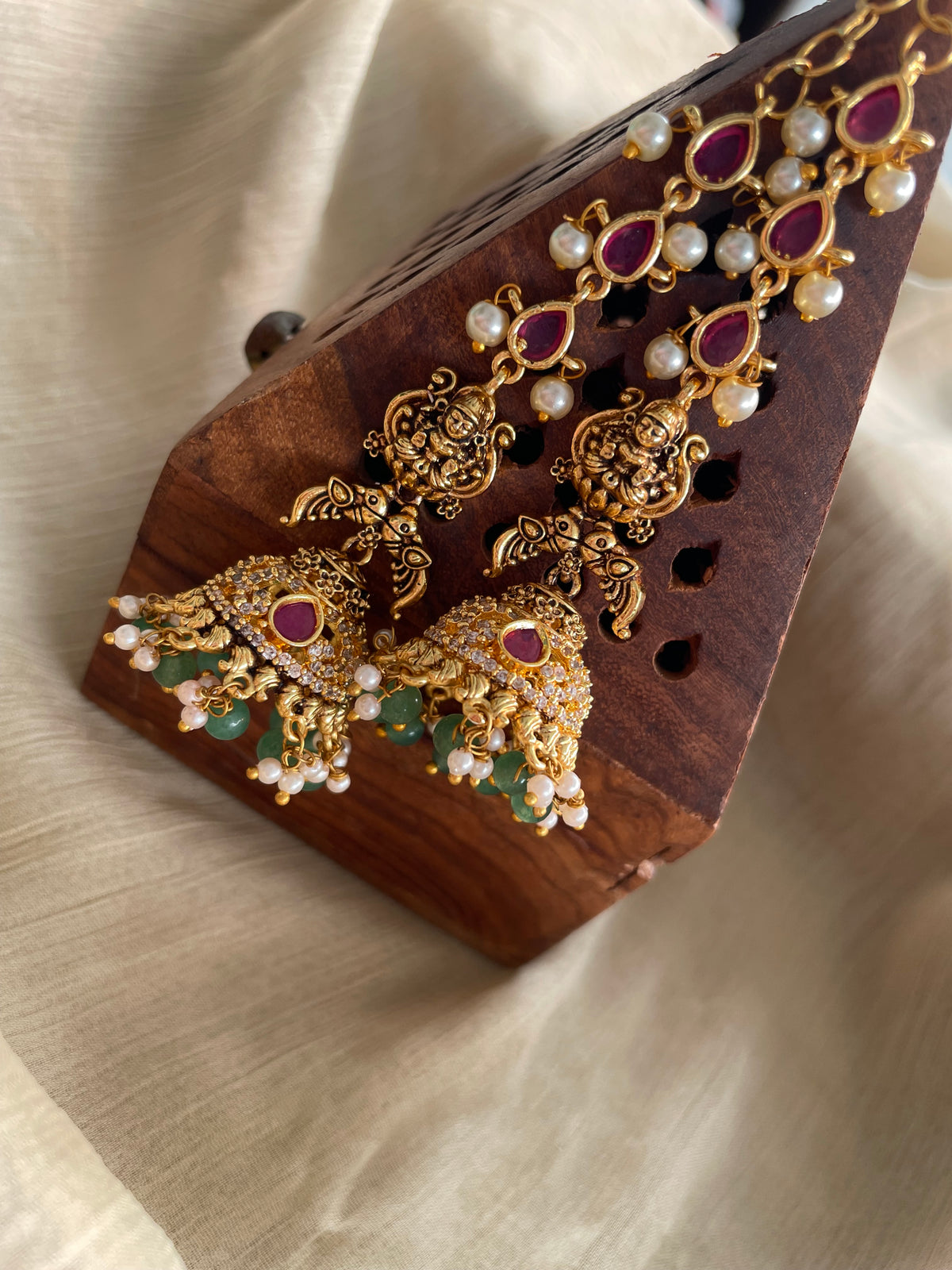 Premium Kemp AD Mattal Jhumka - Code: ADKJ07