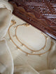 Brass Metal Pearl Drop Anklets