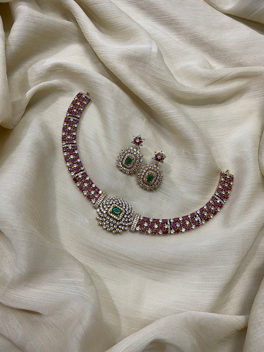 Premium AD Necklace Set