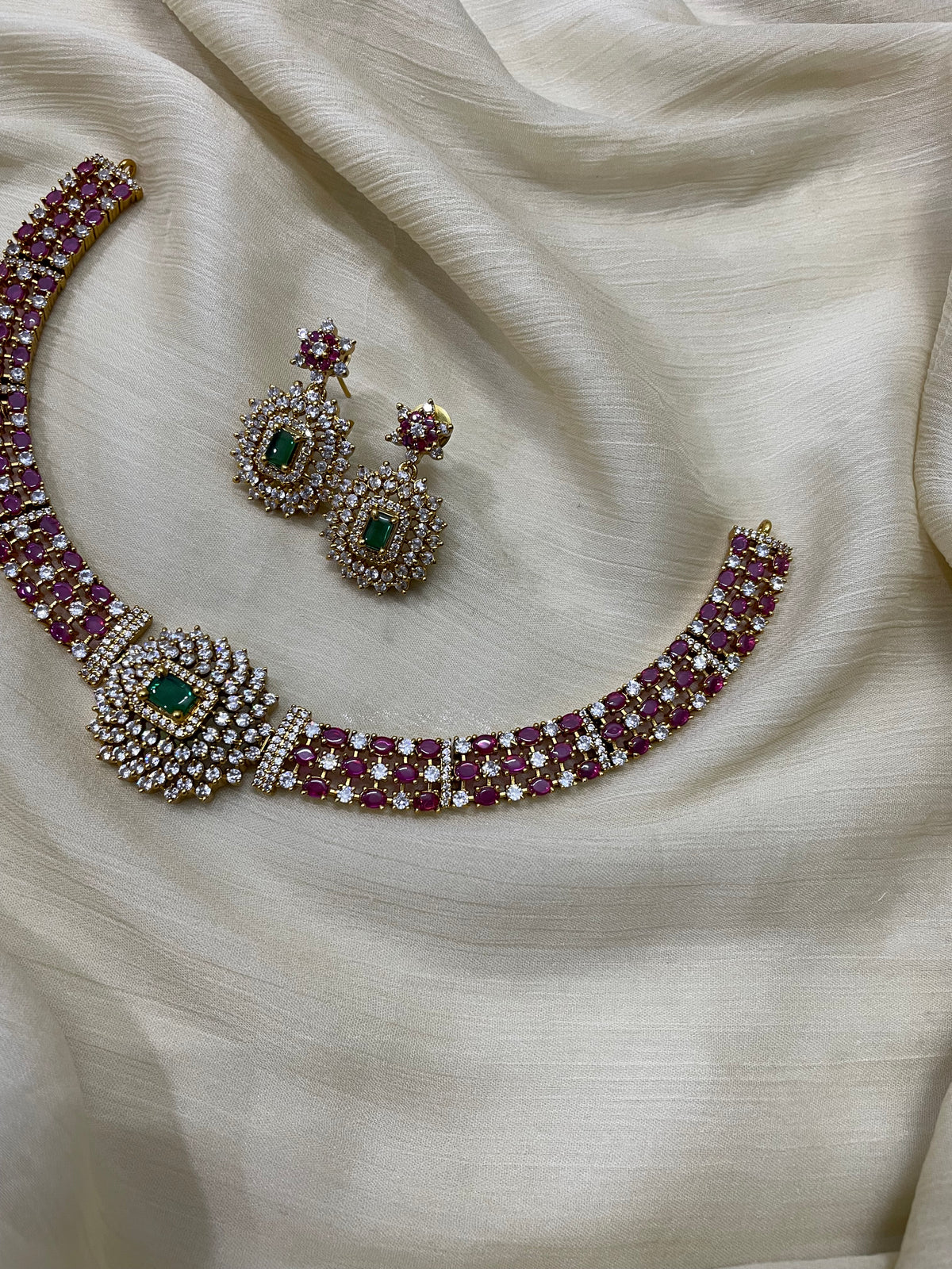 Premium AD Necklace Set
