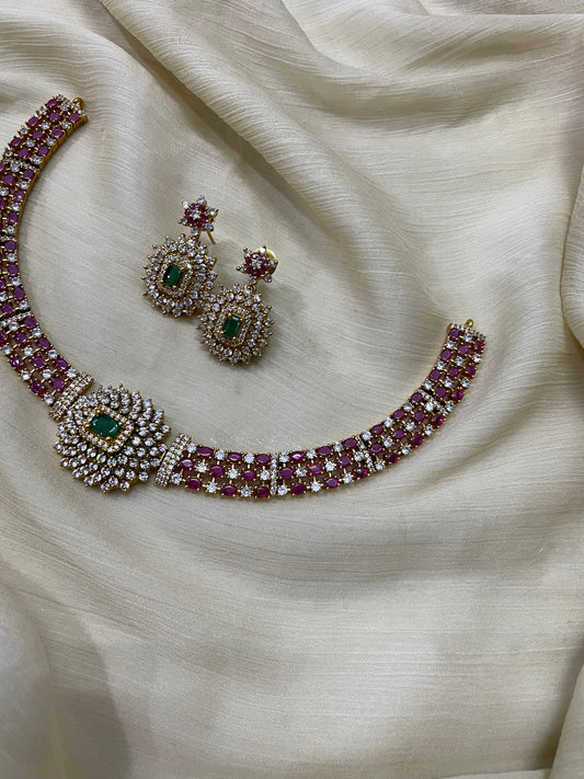 Premium AD Necklace Set