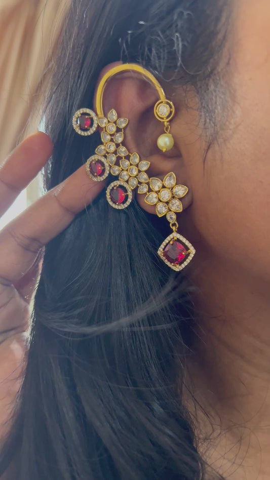 Premium AD Flower Earcuff